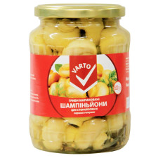 Гриби Varto шампіньйони цілі мариновані 450г mini slide 1