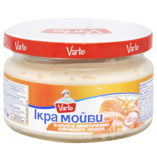Ікра мойви Varto в соусі зі шматочками копченого лосося 180г mini slide 1