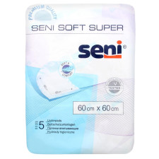 Пелюшки Seni Soft гігієнічні 5шт 60х60см mini slide 1