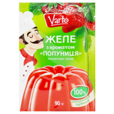 Желе Varto з ароматом полуниці 90г mini slide 1