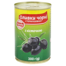 Маслини Вигода чорні з кісточкою 300г mini slide 1