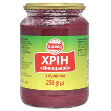 Хрін Вигода столовий з буряком 250г mini slide 1