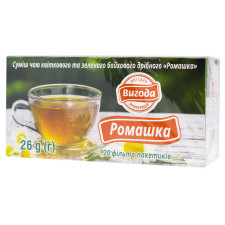 Чай Выгода Ромашка смесь цветочного и зеленого байхового мелкого чая 20шт х 1,3г mini slide 1