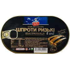 Шпроти Varto Ризькі в олії 190г mini slide 1