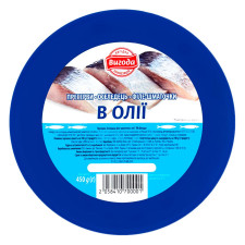 Оселедець філе-шматочки с/с в/о Вигода 450г mini slide 1