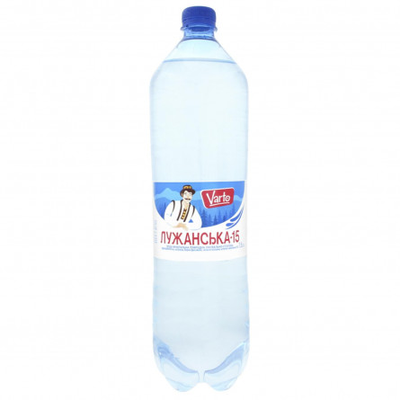 Вода Varto Лужанская-15 минеральная лечебная столовая сильногазированная 1,5л
