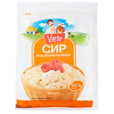Сир кисломолочний Varto 9% 400г mini slide 1