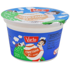 Сметана Varto 21% 200г mini slide 1