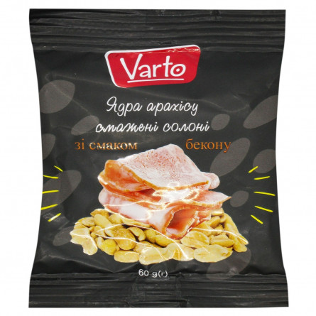Ядра арахиса Varto со вкусом бекона 60г slide 1