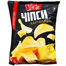Чіпси Varto зі смаком сиру 110г mini slide 1