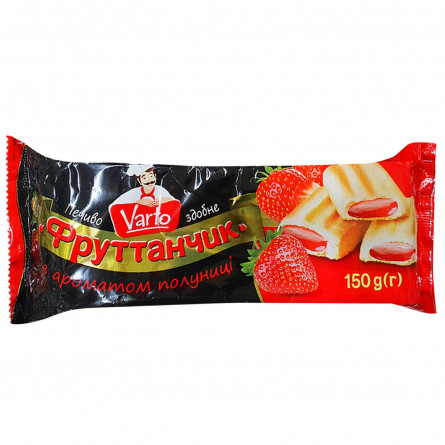 Печенье Varto Фруттанчик сдобное с ароматом клубники 150г slide 1