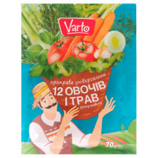 Приправа Varto 12 овочів і трав 70г mini slide 1