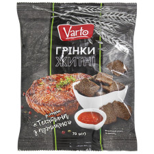 Гренки Varto ржаные телятина с аджикой 70г mini slide 1