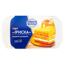 Торт Вигода Іриска медовий домашній 500г mini slide 1