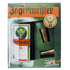 Ликер Jagermeister 35% 0,7л - подарочный набор mini slide 1