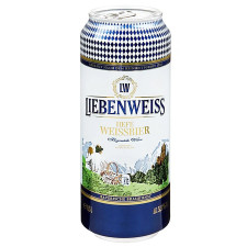 Пиво Liebenweiss Hefe-Weissbier світле нефільтроване 5,5% 0,5л mini slide 1