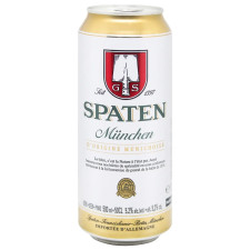 Пиво Spaten Munchen светлое 5,2% 0,5л mini slide 1