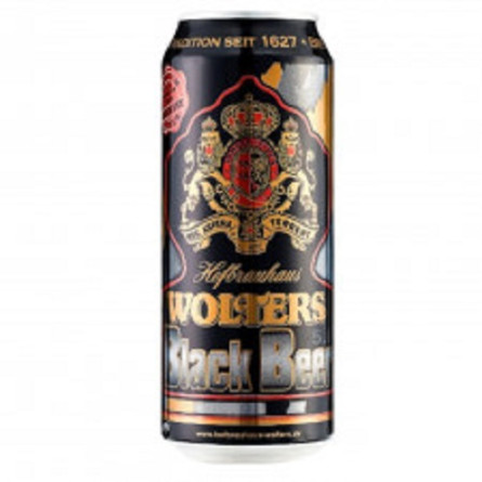Пиво Wolters Premium Black Pilsner Beer темне 5% 0,5л