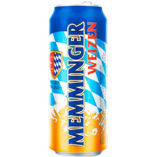 Пиво Memminger Weizen светлое нефильтрованное 5,1% 0,5л mini slide 1