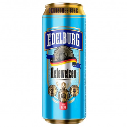 Пиво Edelburg Hefeweizen светлое 5,1% 0,5л slide 1