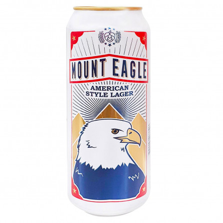 Пиво Mount Eagle American Lager світле 4,3% 0,5л slide 1