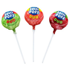 Карамель Roshen Lolli Pops Duo Фруктовий мікс вагова mini slide 1