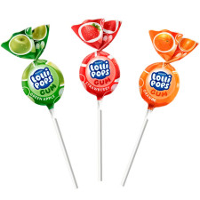 Карамель Roshen Lolli Pops Gum Фруктовий мікс вагова mini slide 1