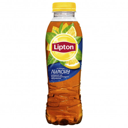 Чай чорний холодний Lipton зі смаком лимону 0,5л