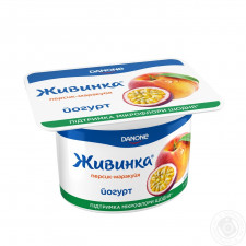 Йогурт Данон Живинка персик-маракуйя 1.5% 115г mini slide 1