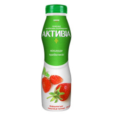 Біфідойогурт питний Активіа полуниця-суниця 1.5% 290г mini slide 1