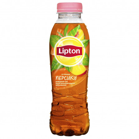 Чай черный холодный Lipton со вкусом персика 0,5л
