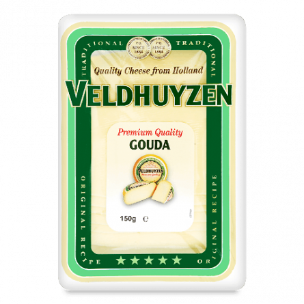 Сир Veldhuyzen Kaas «Гауда» 48% з коров'ячого молока, нарізка slide 1