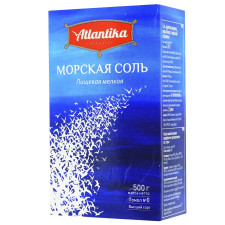 Сіль морська Атлантика дрібна 500г mini slide 1