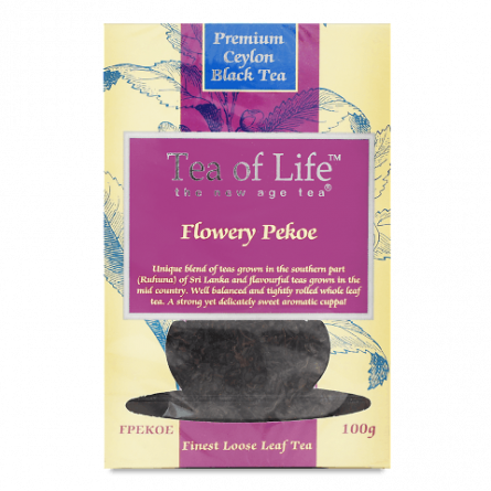 Чай чорний Tea of Life Flowery Pekoe байховий slide 1