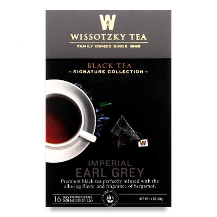 Чай чорний Wissotzky Tea Imper Earl Grey з ароматом бергамота