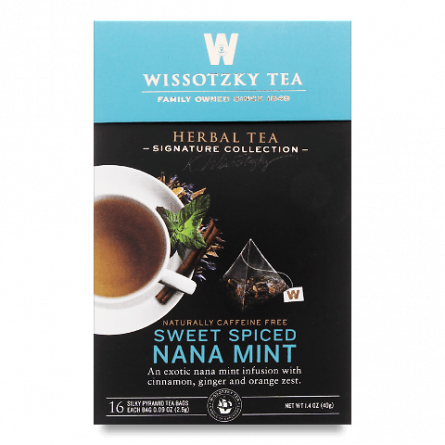 Чай трав'яний Wissotzky Tea м'ята солодко-пряний slide 1
