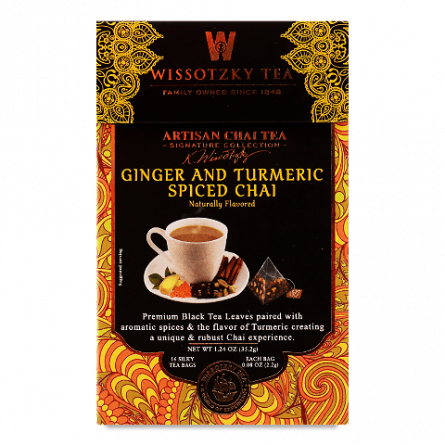 Чай чорний Wissotzky Tea Spiced Chai імбир-куркума slide 1