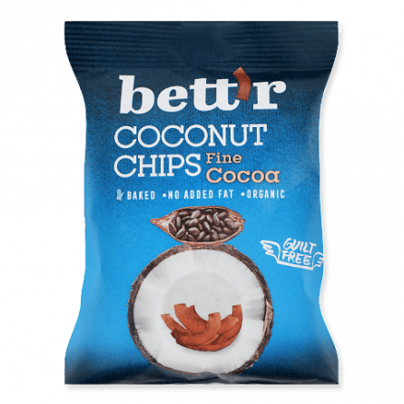 Чипси Bett'r кокосові з какао