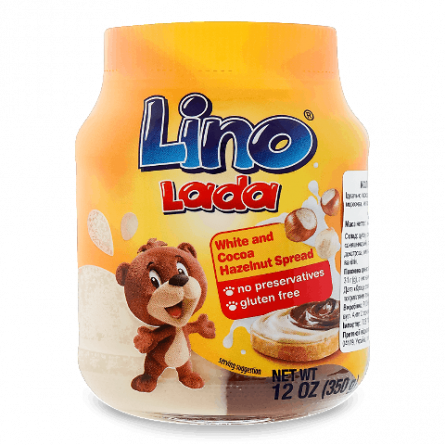 Паста Lino Lada Duo молочна з какао і фундуком slide 1