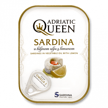 Сардини Adriatic Queen з лимоном в олії