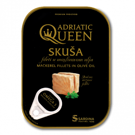 Скумбрія Adriatic Queen філе в оливковій олії