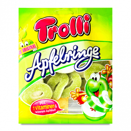 Цукерки Trolli Apple Rings желейні slide 1