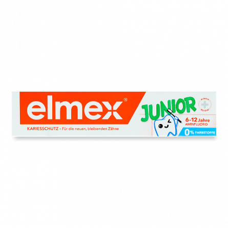 Паста зубна Elmex Junior без барвників 6-12 років