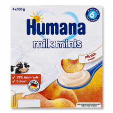 Продукт кисломолочний Humana Milk minis персик mini slide 1
