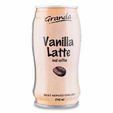 Напій кавовий Granda Vanilla Latte з/б mini slide 1