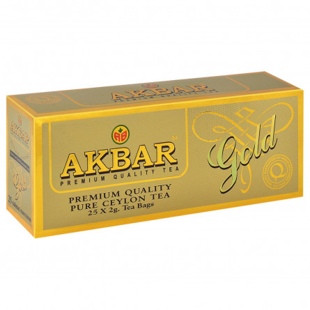 Чай Akbar Gold Цейлонський чорний 25шт*2г