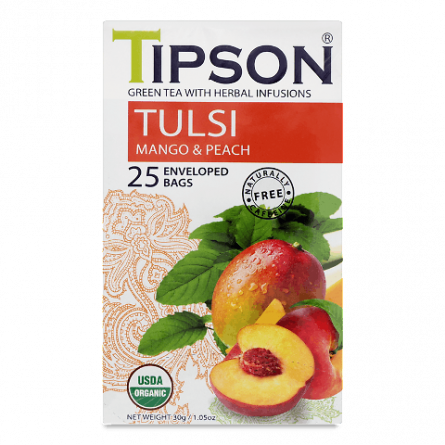 Суміш трав'яна Tipson туласі-манго-персик органічна slide 1