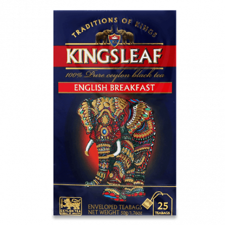 Чай чорний Kingsleaf English Breakfast, конверт slide 1