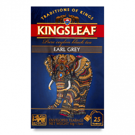 Чай чорний Kingsleaf Earl Grey, конверт slide 1