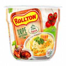 Пюре Rollton картопляне зі смаком курки стакан mini slide 1